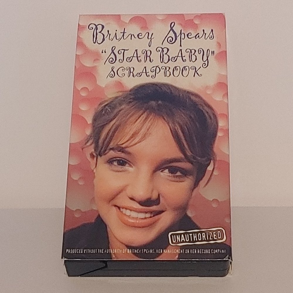 VINTAGE Britney Spears STAR BABY SCRAPBOOK VHS TAPE Unauthorized Biography 1999